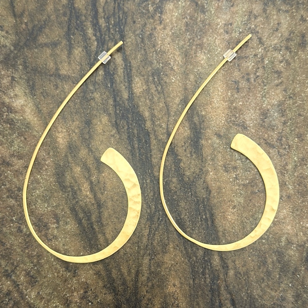 “Swoop Hoop” earrings. New with tags from Sundance.